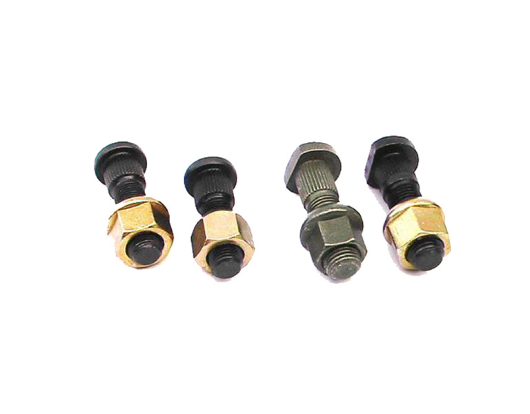 Hub bolts for single tire